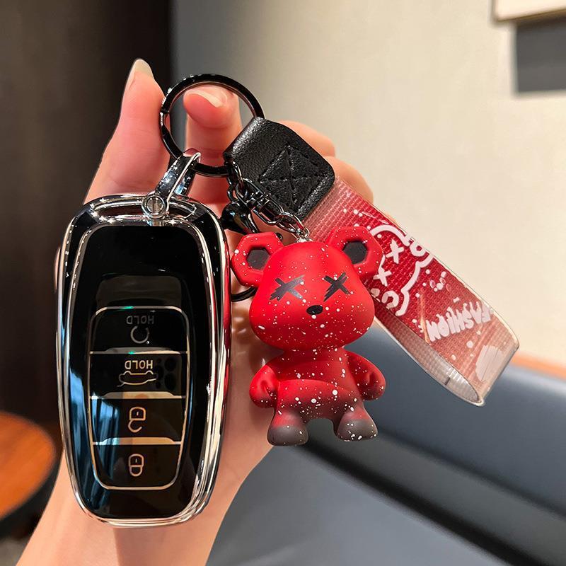 Compatible Hongqi H5/H9/EHS9 (2018-2022) Remote Key Fob Protective Case Cover.