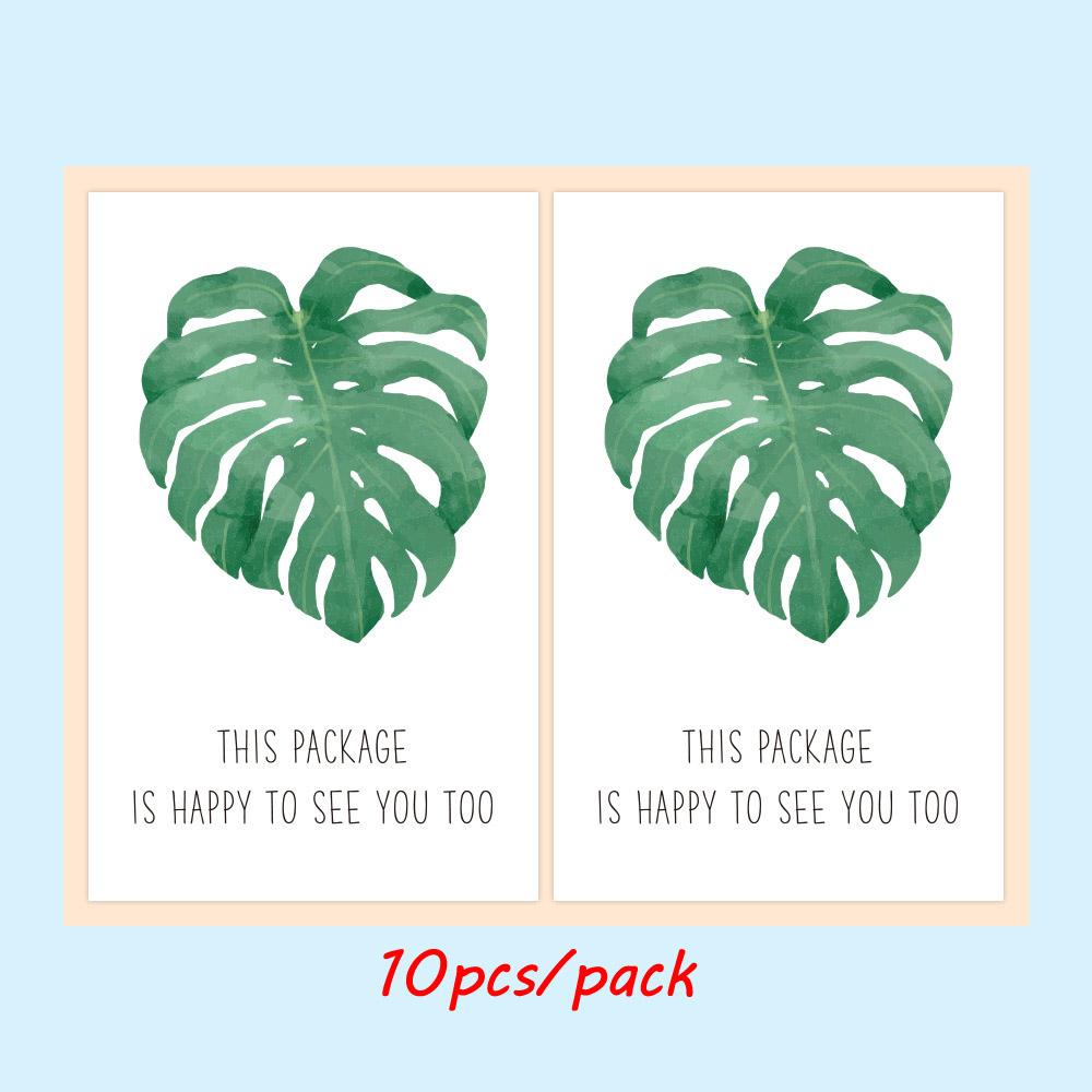 10-50Pcs Thank You Sticker This Package Is Happy To See You Too Flower Stickers Seal Label For Small Business Package Decor