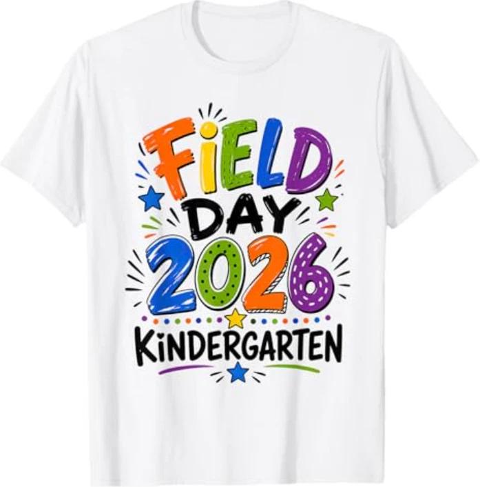 Field Day Kindergarten Field Trip Fun Day Teacher Student T-Shirt L