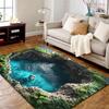 Scenic Waterfall Rug for Nature Lovers  Relaxing Landscape Decor Indoor Outdoor Area Rugs Anti slip carpet can be machine washed