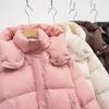 Women's Short Down Jacket - Winter Regular Fit Simple Hooded Compact Style Warm Puffer Coat
