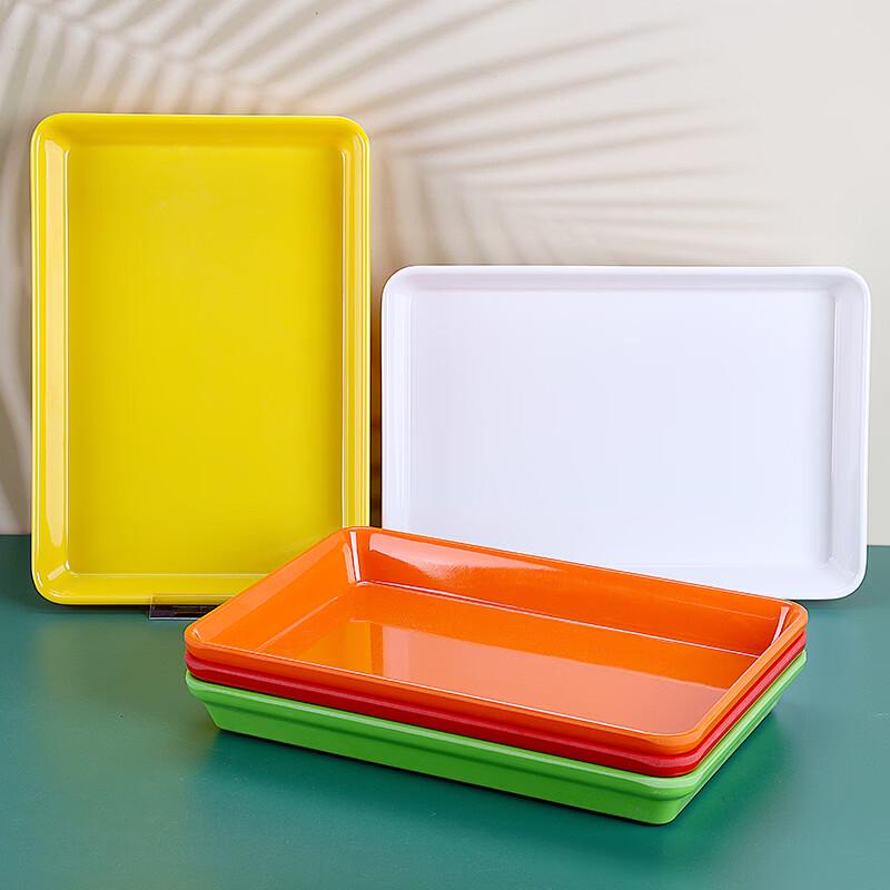 ZISIZ Rectangular Imitation Porcelain Display Tray