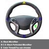 Hand Sewing Car Steering Wheel Cover Wrap For Hyundai Azera 2012 -2015 2016 2017
