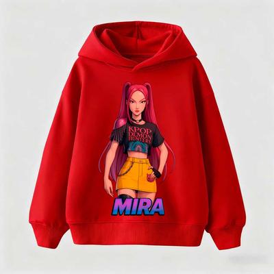 Kpop Hexenjagd Kinderbekleidung einschließlich Herren- und Damen-Frühlings- und Herbst-Hoodies und modische Sweatshirts