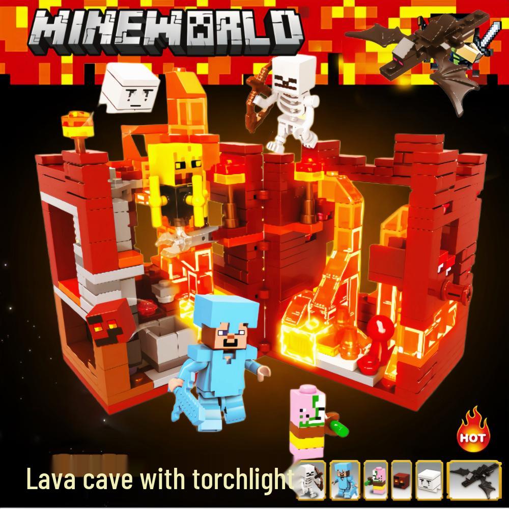 Minecraft Lava Mineshaft: Shadow City Building Blocks Pig House