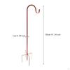 Hook for Garden, Hanging Stake, Easy to Install, 5 Prong Base, Garden Planter Hook, Porch,