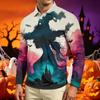 Men's Long Sleeve Casual T Shirt Crew Neck Printed Top Lightweight Comfortable Breathable Fabric Suitable for Everyday Wear