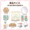 Julanpo Makeup Set Toy, Natural Wood, Colorless Kids' Cosmetics, with Storage Pouch, Scandinavian Style, Muted Colors, Pretend Play, Educational Toy f