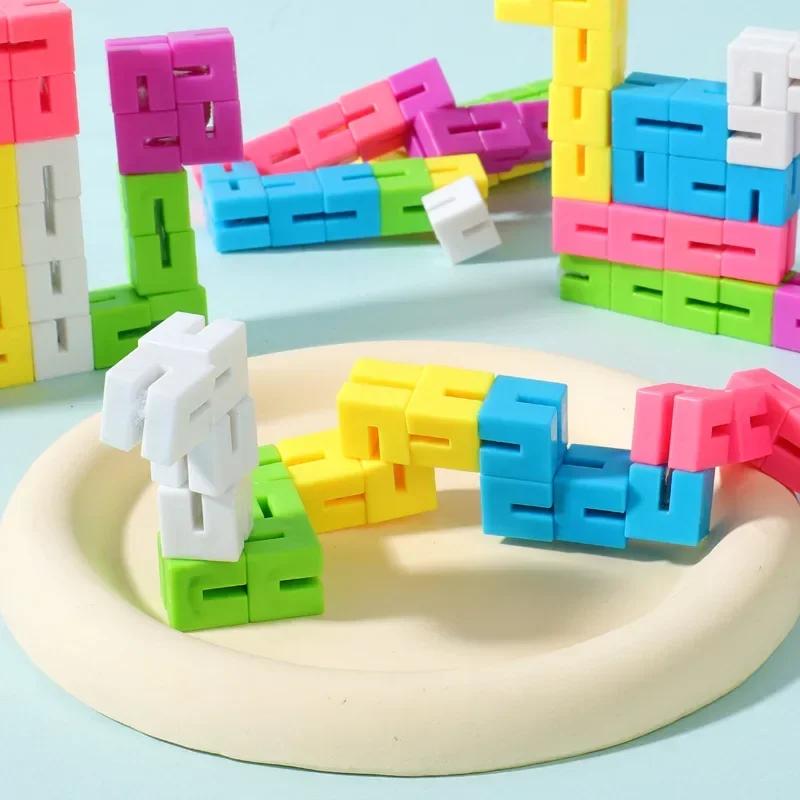 Bunter Puzzlewürfel Langlebig Exquisit Dekompressionsspielzeug Unendlichkeits Zauberwürfel Für Erwachsene Kinder Fidget Spielzeug Antistress Angst Schreibtisch