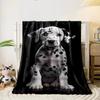 Dalmatian Puppy Print Blanket Bedroom Blanket for Livingroom Couch Lunch Break Soft Throw for Friend's Festival Gift