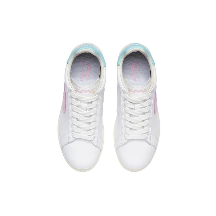 LiNing CF Tracing Low Top Skateboard Shoes Women's White Pink