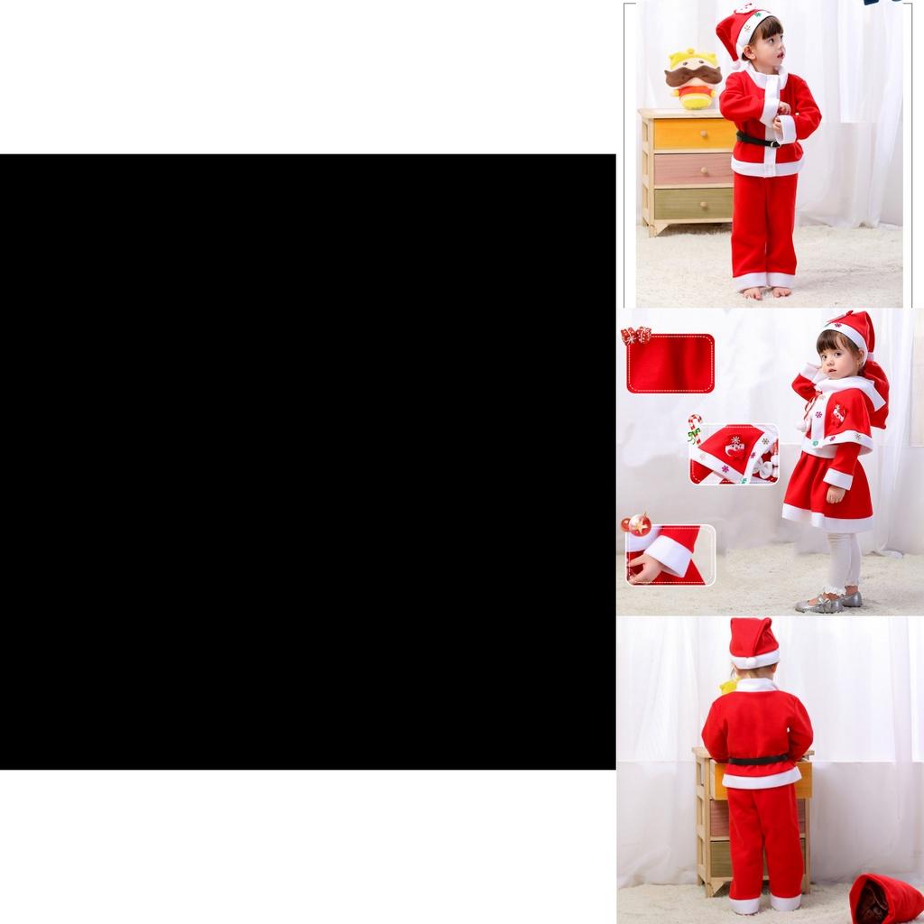 Sweet Boy Girl Santa Claus Cosplay Costume Xmas Party Fancy Dress Outfit
