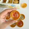 Kristall Mini Knödel & Dampfbrötchen Squishy Set mit Dampfgarer Weich zum Drücken Stressabbau Beruhigend Fidget Spielzeug Party Mitgebsel Geschenk
