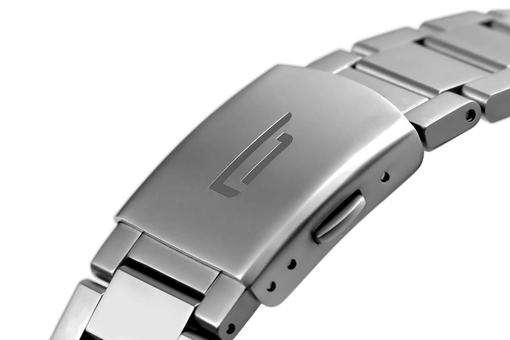 Lilianthal Berlin Silver Watch with Date Made In Men's Display, Germany, H01-108-B043AS