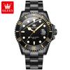 OLEVS 5885 Herrenuhr Luxus Top-Marke Einseitig drehbarer äußerer Ring Design Quarz Uhr für Männer Automatisches Datum Wasserdicht Armbanduhren
