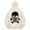 Khc0010 Skullblood Fleece Hoodie - Cream