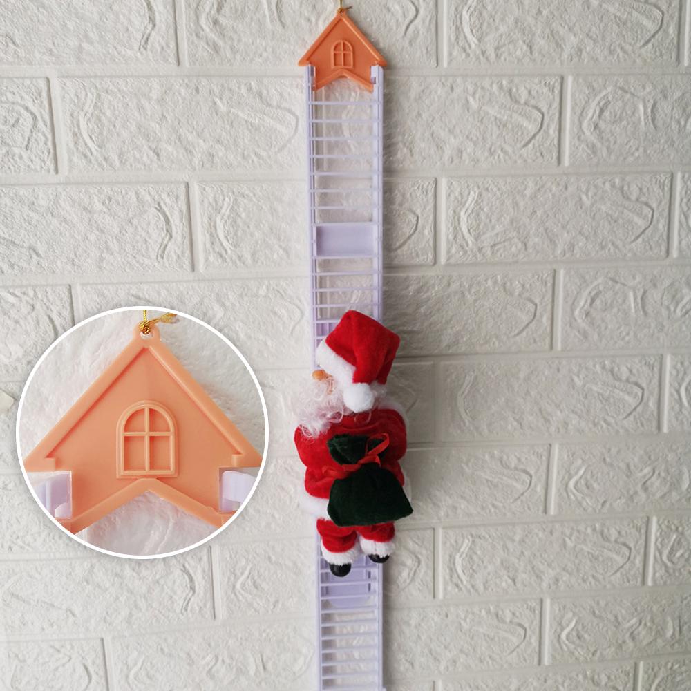 Electric Climbing Santa Toy Xmas Decor Gift for Kids