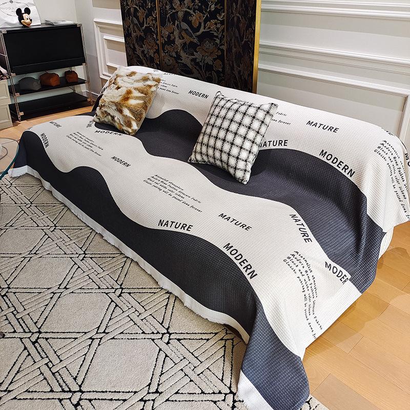 Полотенце для дивана с геометрическим узором — фото 25