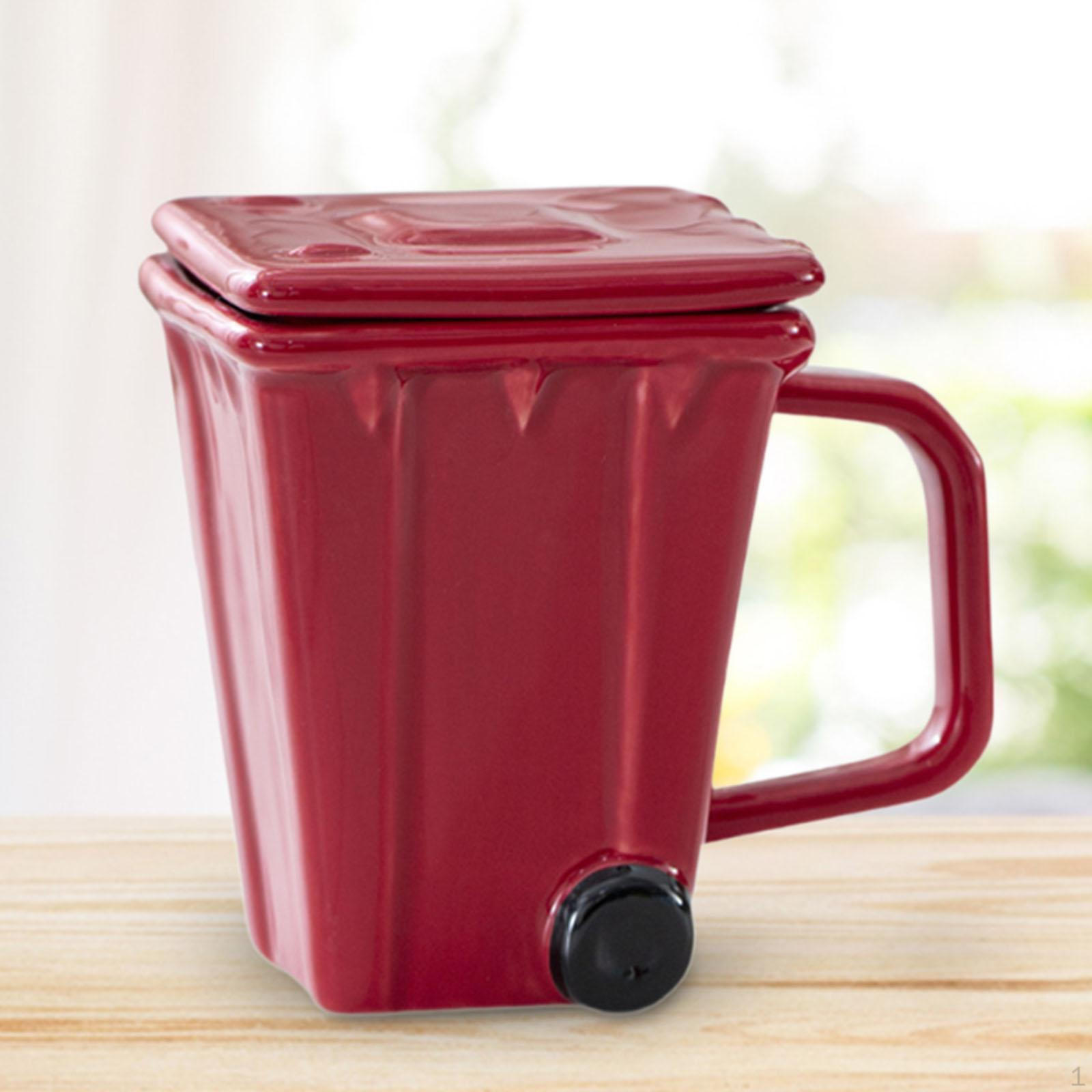 

Кофейная чашка для ежедневного использования, барные аксессуары, вода, креативная мусорная корзина на колесах, кружка, мусорное ведро для красный