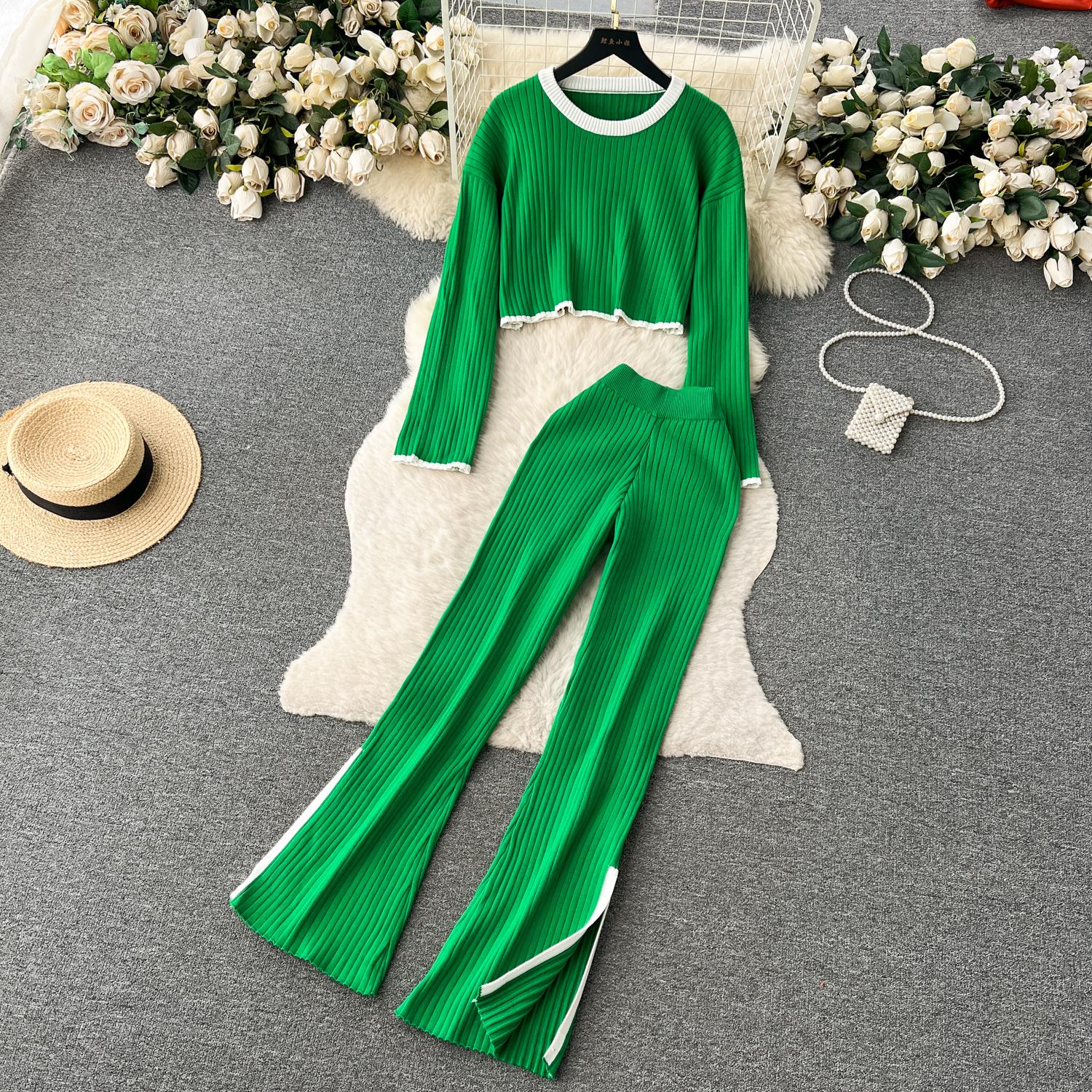 Винтажный вязаный топ с круглым вырезом в стиле Хепберн — фото 25