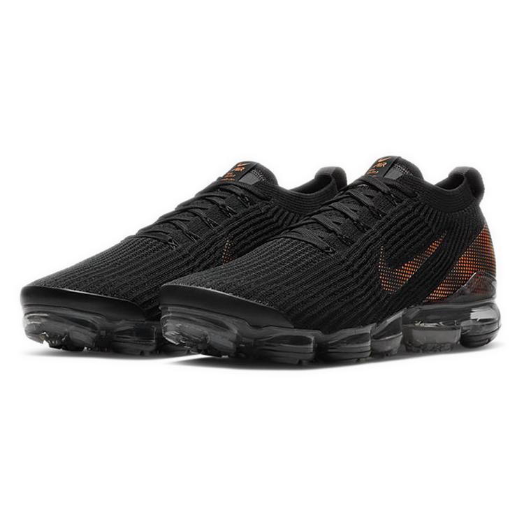 Nike Air VaporMax Flyknit 3 Black Total Orange Dark Smoke Grey CU1926-001