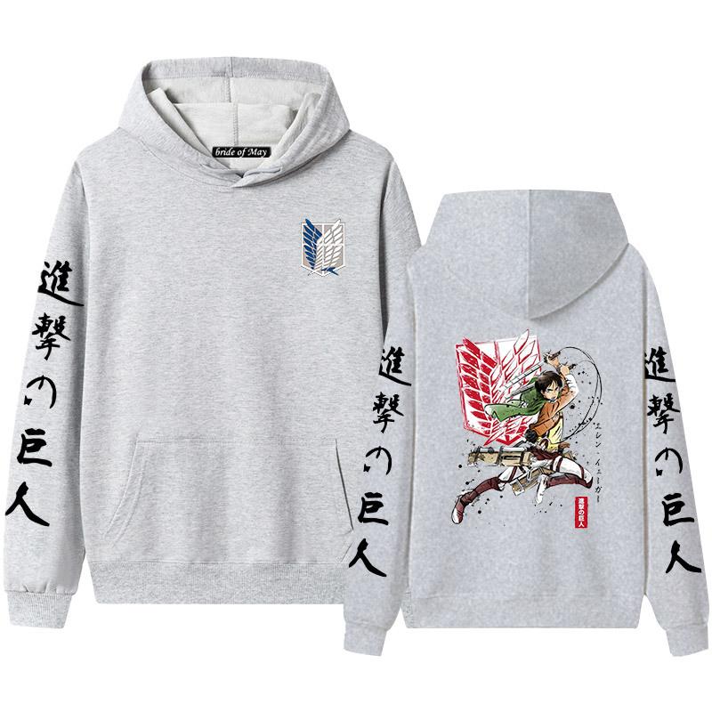 Мужские и женские толстовки с капюшоном и толстовки для пар Advancing Giant Alan Yeager — фото 12