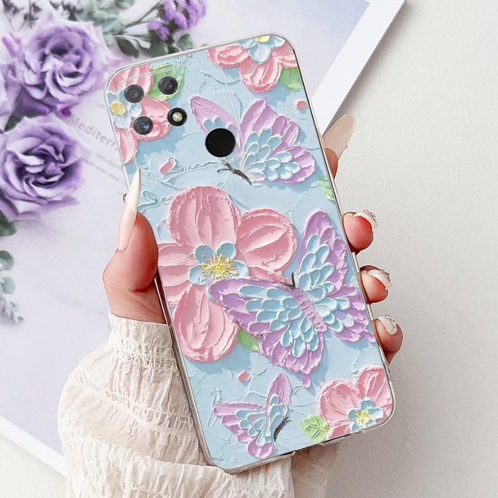 Soft Full RMX3430 Protective Cover For Realme Narzo 50A Casing Cat Pattern For Realme Narzo 50A Narzo50A Silicone Covers Case