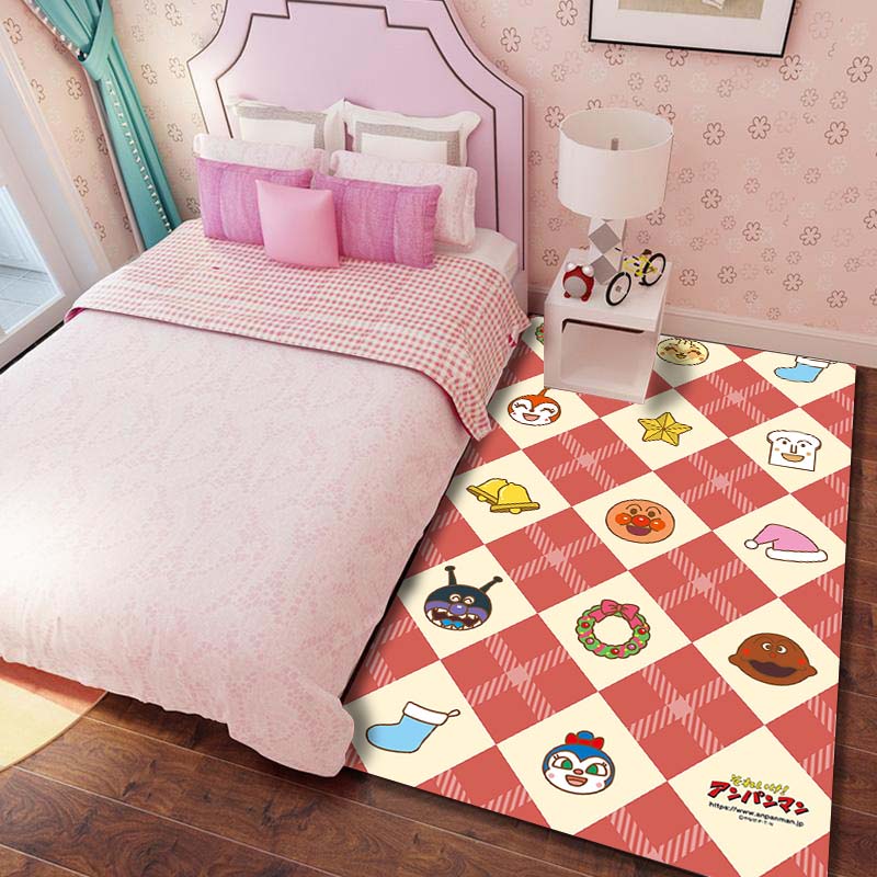 

Anpanman patterned rug, home decor flooring, suitable for bedrooms, living rooms, and children s rooms. 60x90cm