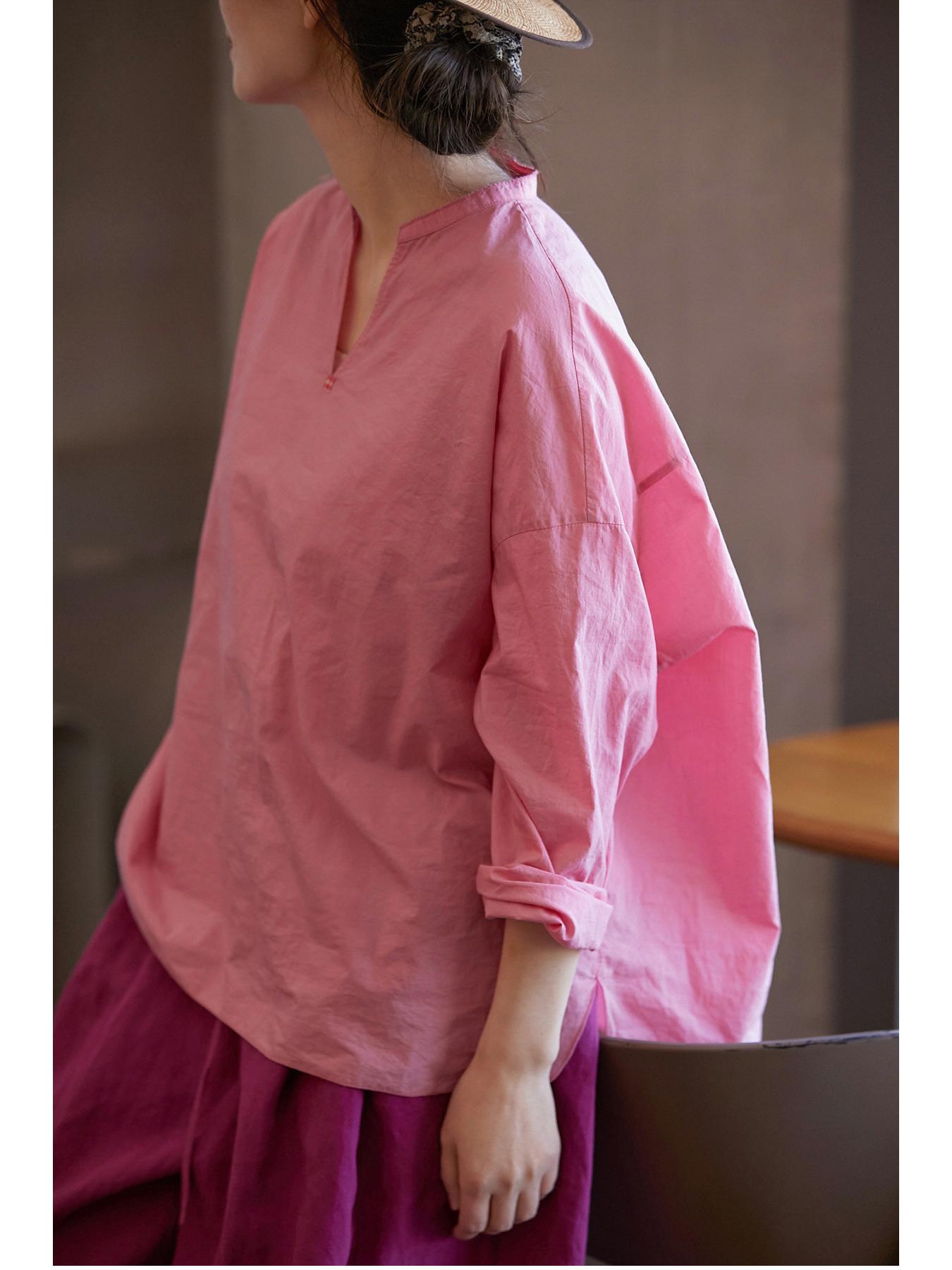 

Retro Light & Breathable Women s Summer Pullover Shirt Large