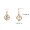 Trend Alloy Fashion Rhinestone Angel Dangle Earrings For Womens Casual Style