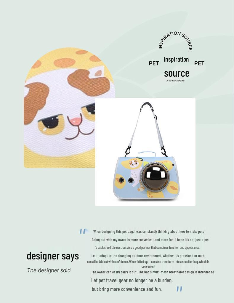 Portable Foldable Pet Space Capsule: Large Capacity Airline Crate for Cats and Dogs