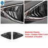 Pannello Decorativo Copri-Finitura Presa d'Aria a Lamelle tipo Shutter per Finestrino Posteriore Laterale Auto in Fibra di Carbonio per Lexus ES 2018 - 2025 Accessori Esterni