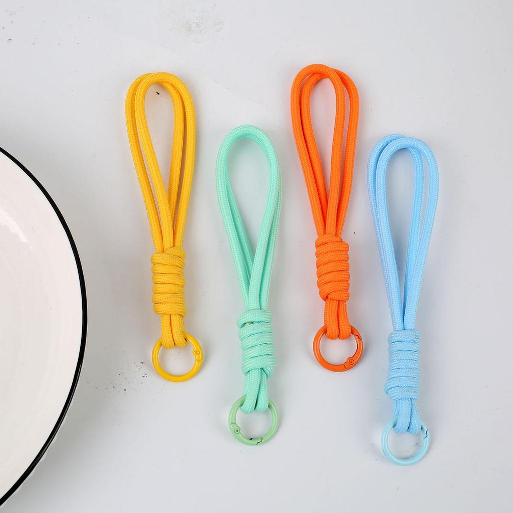 Colorful Braided Phone Keychain Pendant: Anti-Lost Lanyard Accessory