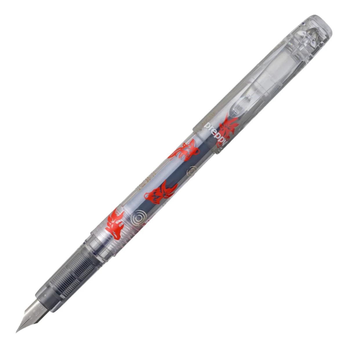 PLATINUM Preppy перьевая ручка 3-я Современная, перо Fine, серия, PSQ-1300, Maki-e, (#4 Золотая рыбка) чёрный