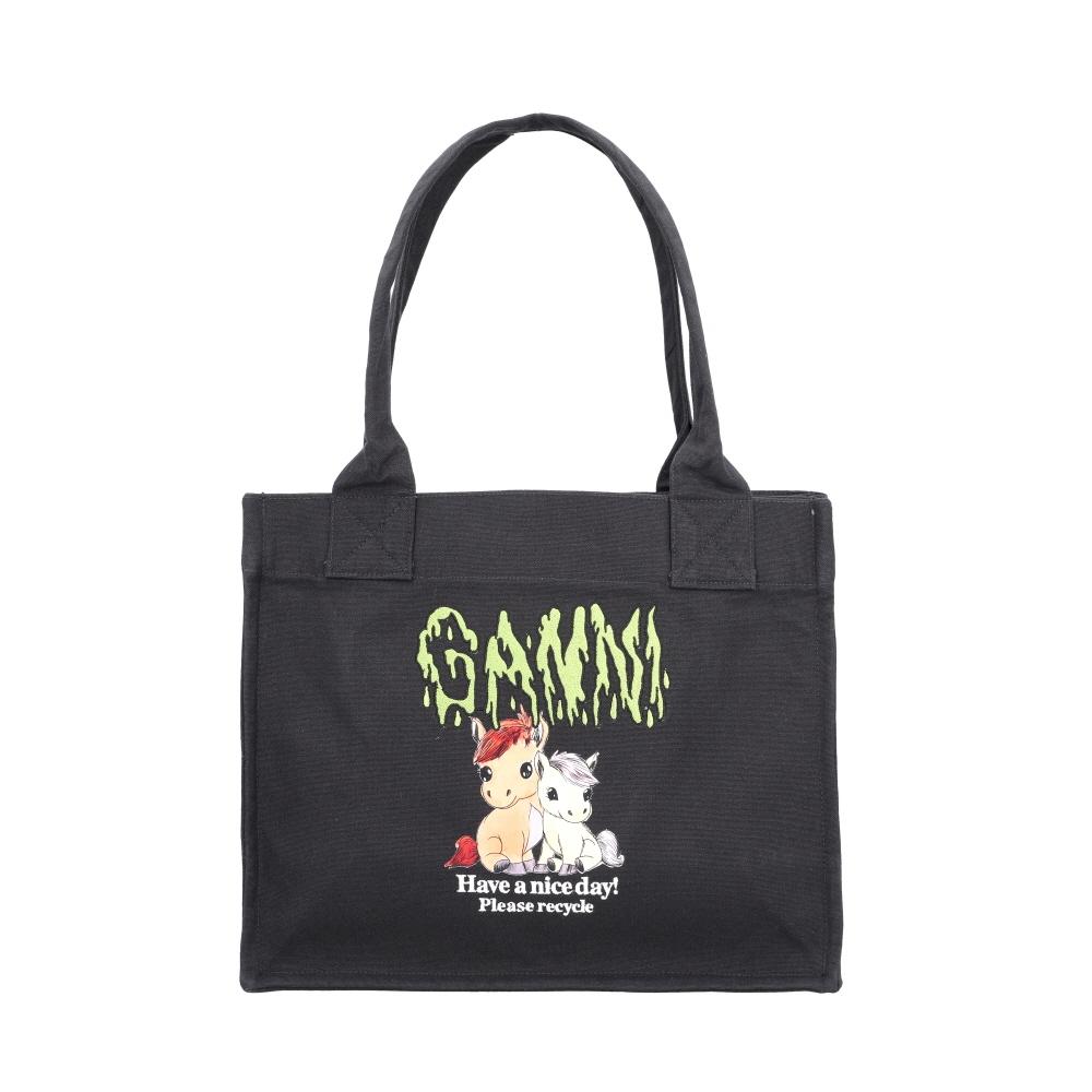 

Ganni Pony Print Large Easy Shopper Tote Bag B2110043 B2110043 252