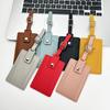 PU Leather Luggage Tag for Women Men Travel ID Holder Suitcase Label Portable Boarding Tag Accessories