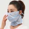 Anti-Uv Sunscreen Mask Breathable Ear Cord Face Cover Scarf Hanging Ear Dust-Proof Scarves Mask Summer Dust-Proof Veil