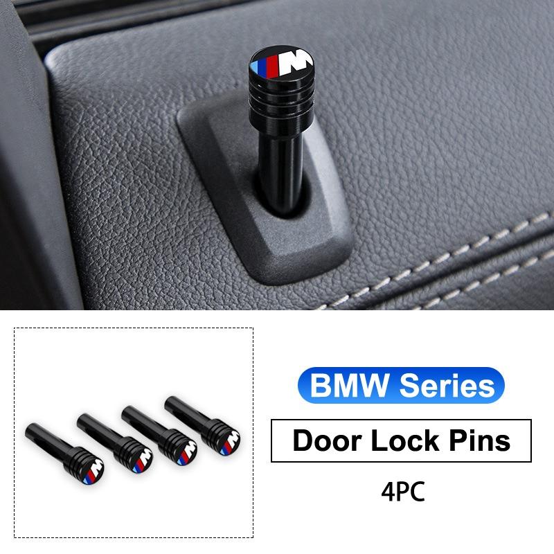 For BMW M X1 X2 X3 X4 X5 X6 X7 G30 G20 G11 G12 2/4pcs Car Door Lock Pin Door Lock Rod Auto Knob Pull Security Insurance Stickers GB2