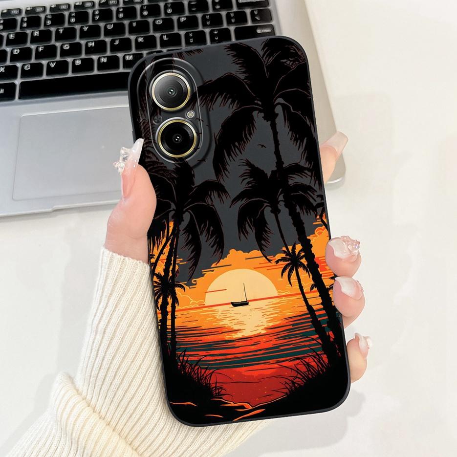 For Realme C67 4G Case RMX3890 Cute Panda Cartoon Cover Anti-Drop Phone Case For Realme C67 RealmeC67 4G Back Covers Soft Fundas