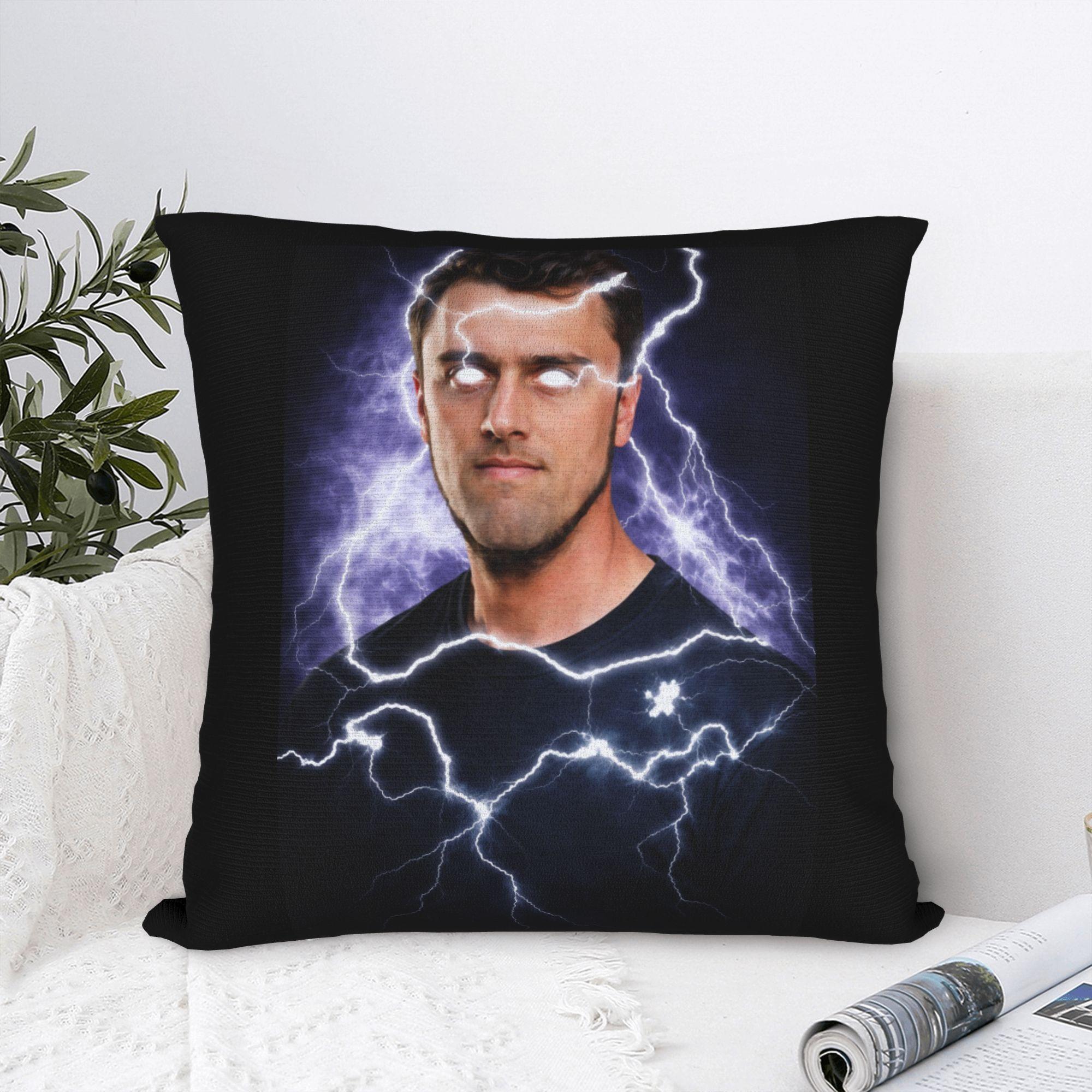 Tinika Chen Unisex Charlie Kirk Meme Throw Pillow Cover Polyester Cushions For Sofa Vintage Pillowcase