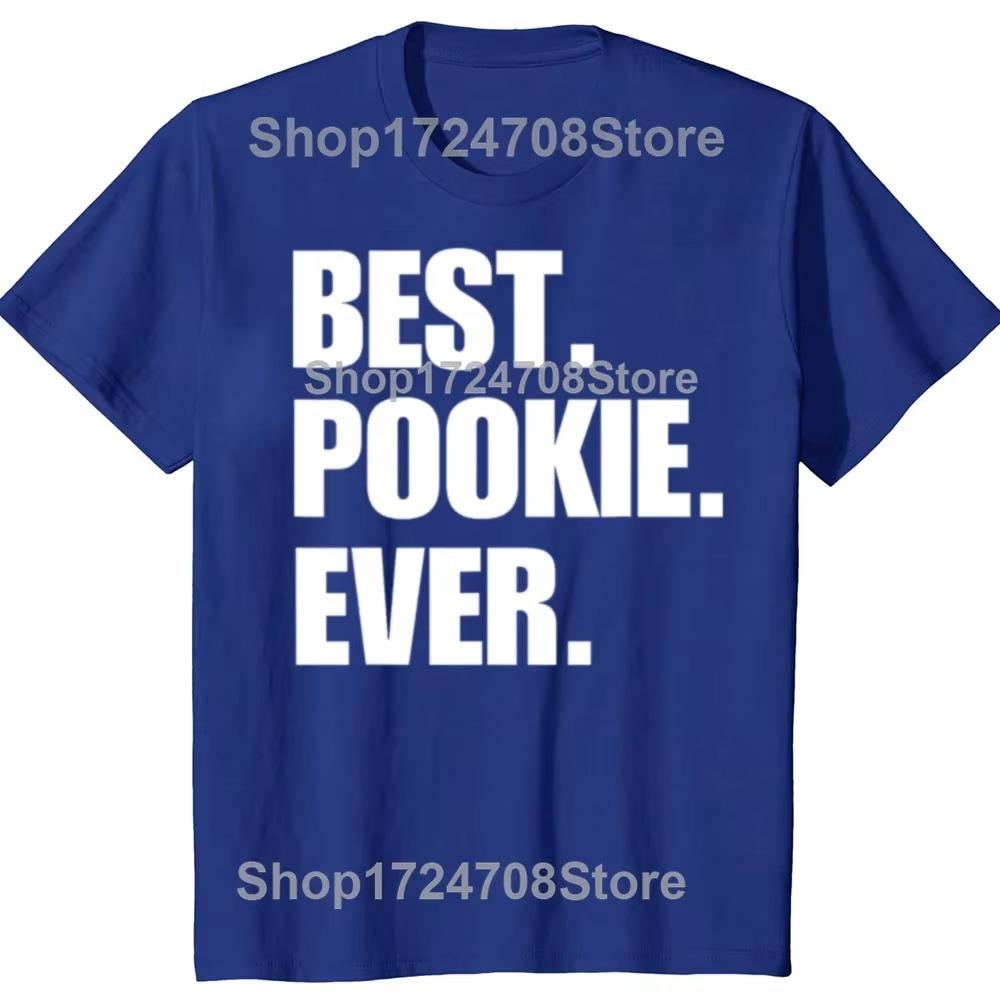 Funny Best Pookie Ever Graphic T-shirts Men Women's Fashion Casual Tshirt 100% Cotton Loose Oversized Valentine's Day T Shirt