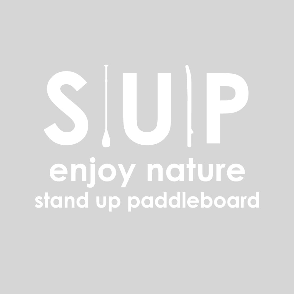 

[KAIMIRU STORE] Outdoor SUP Paddleboard Fishing Boat Surfing Camping Transfer Letter Sticker (k_178 White SUP)