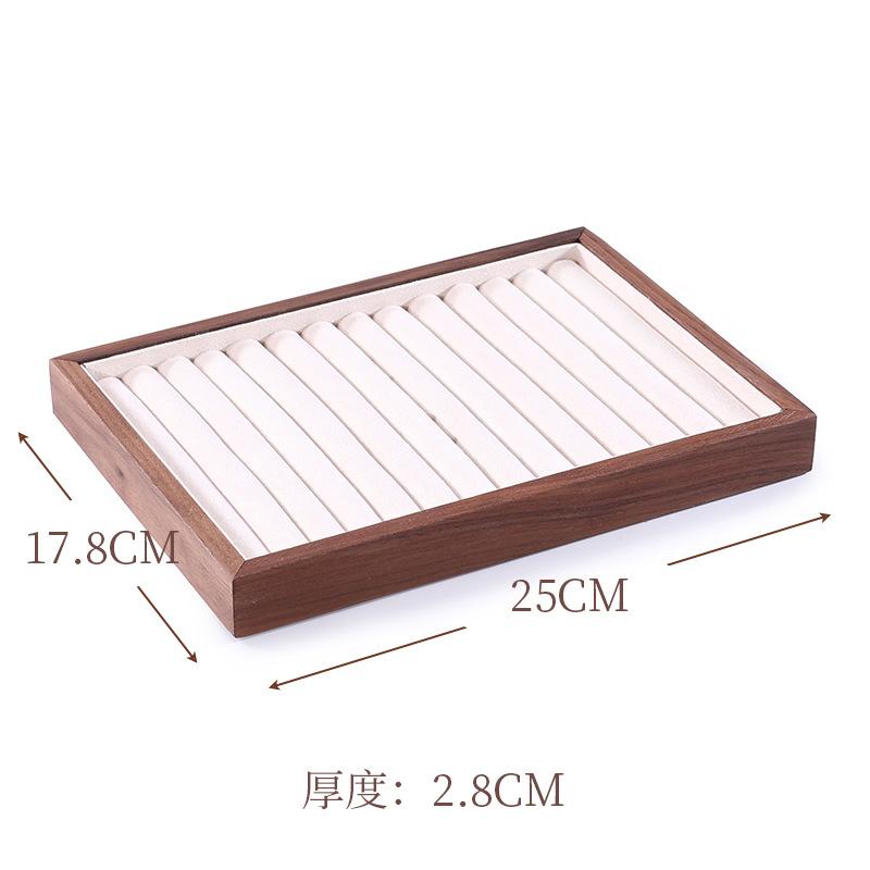 Walnut Jewelry Display Stand Combination Set Jewelry Display Ring Jewelry Look Pallet Necklace Display Model Stand