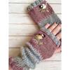 Warm Stitching Embroidered Gloves Patchwork Gloves Warm Soft Fleece Tendonitis Lining Cold Weather Gifts