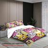 3pcs Cat Pattern Bedding Sets Single Twin Queen Size Dormitory 3D Printed Colorful Cats Duvet Cover Sets With 2 Pillowcases