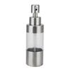 Transparent ABS Stainless Steel Bathroom Manual Hand Liquid Lotion Soap Dispenser Pump Bottle