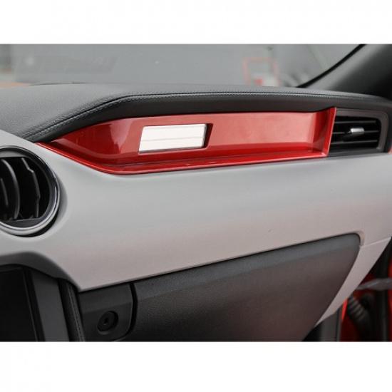 Red Copilot Passenger Dashboard Strip Trim Decor Cover for Ford Mustang 2015-20