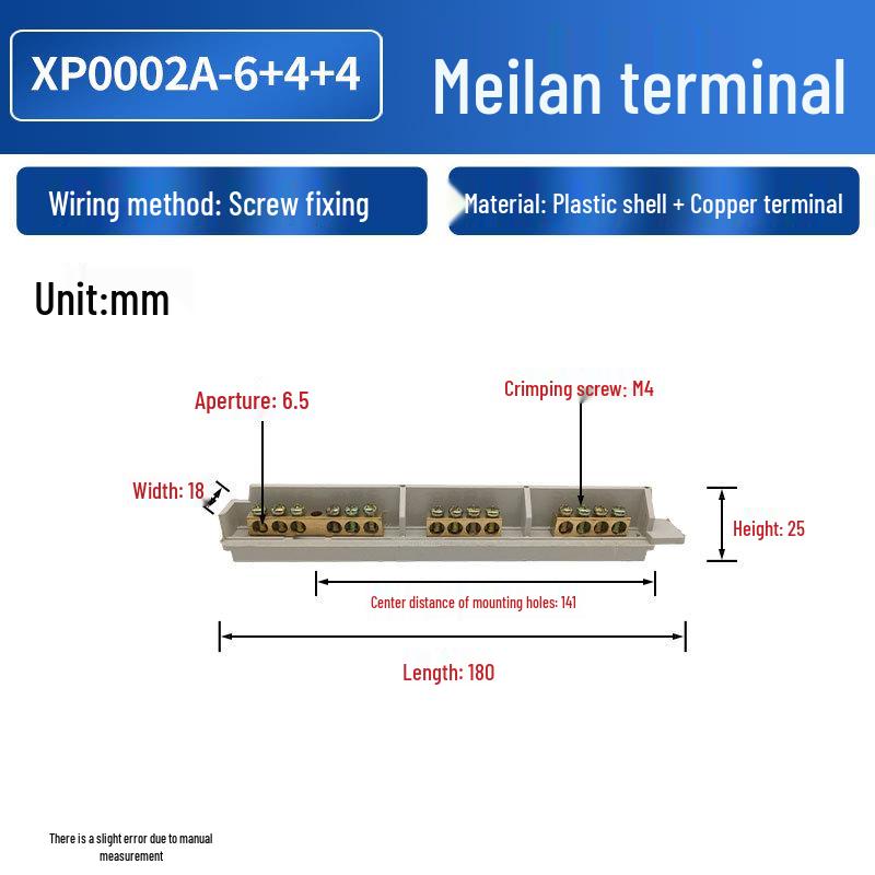 Merlan Two and Three-Section Neutral and Ground Terminals for PZ30 Distribution Boxes