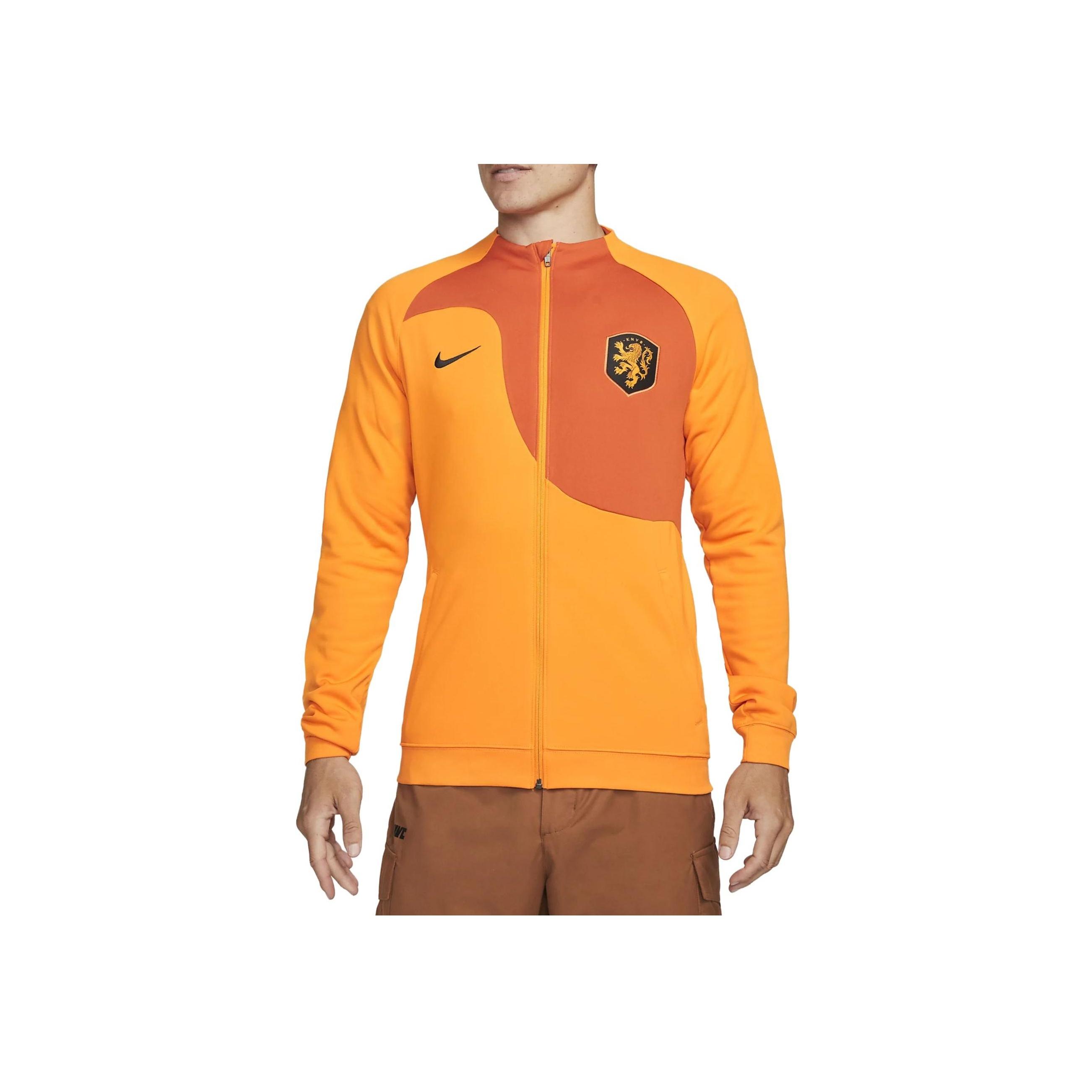 

Мужская куртка на молнии с длинным рукавом и логотипом Nike Colorblock, оранжевая DN1056-833 M