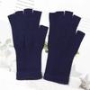 Unisex Knitted Half Finger Gloves Long Wrist Fingerless Gloves for Women Men Winter Black Warm  Workout Cycling Gloves
